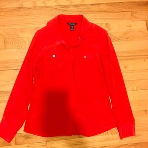 Vibrant Red Blouse